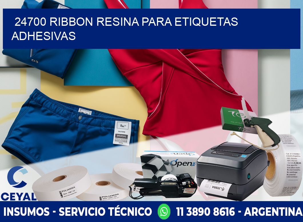 24700 ribbon resina para etiquetas adhesivas