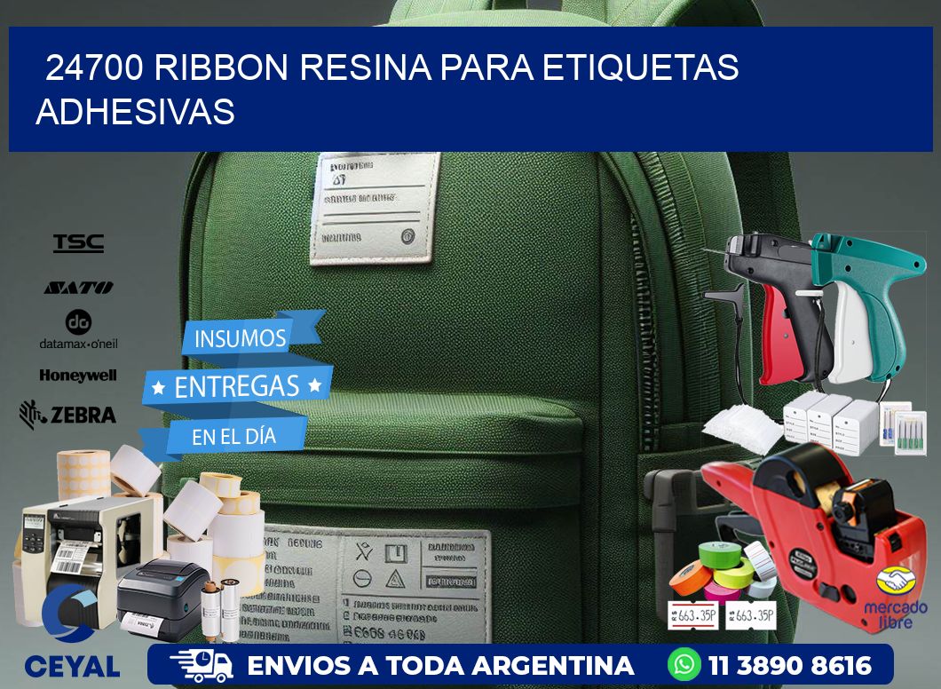 24700 ribbon resina para etiquetas adhesivas
