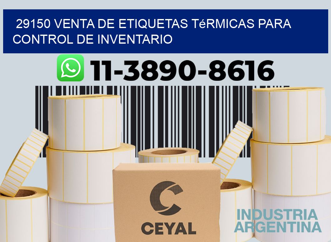 29150 venta de etiquetas térmicas para control de inventario