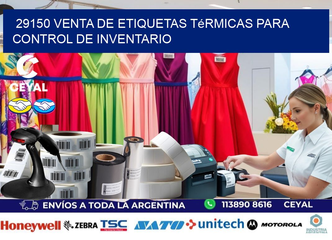 29150 venta de etiquetas térmicas para control de inventario
