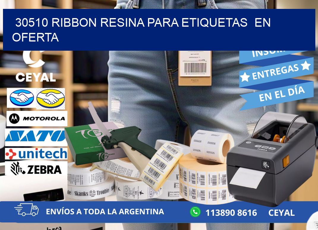 30510 ribbon resina para etiquetas  en oferta