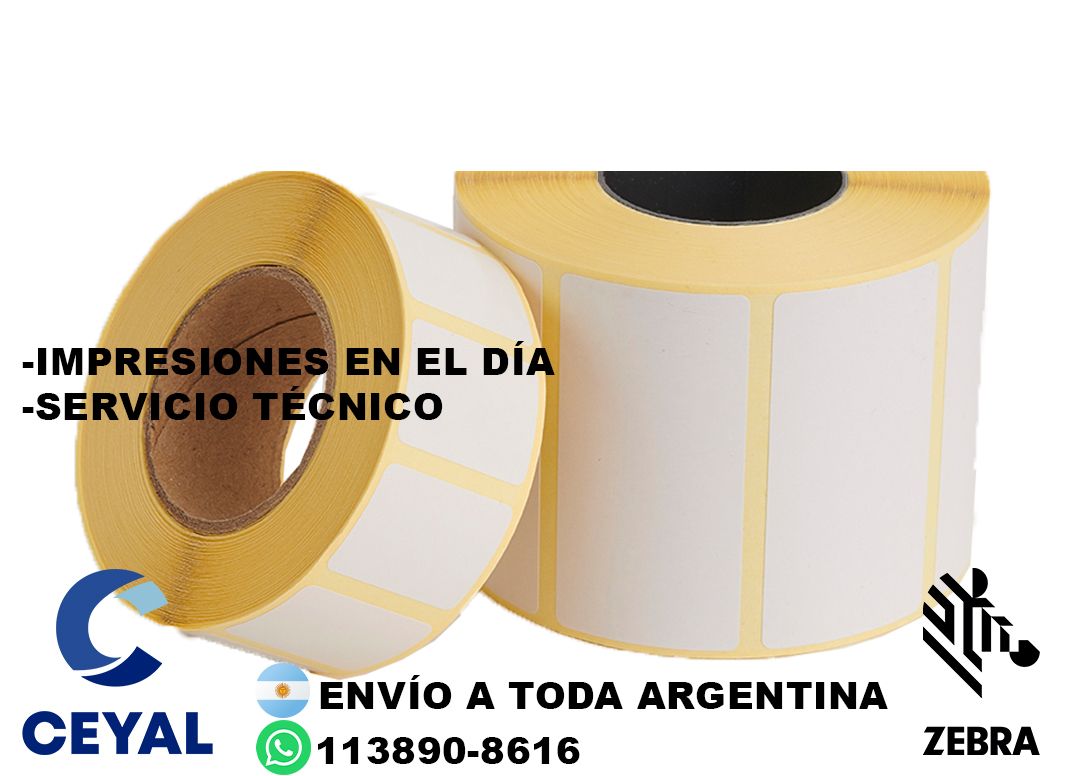 33570 etiquetas térmicas para serie zebra 421 premium