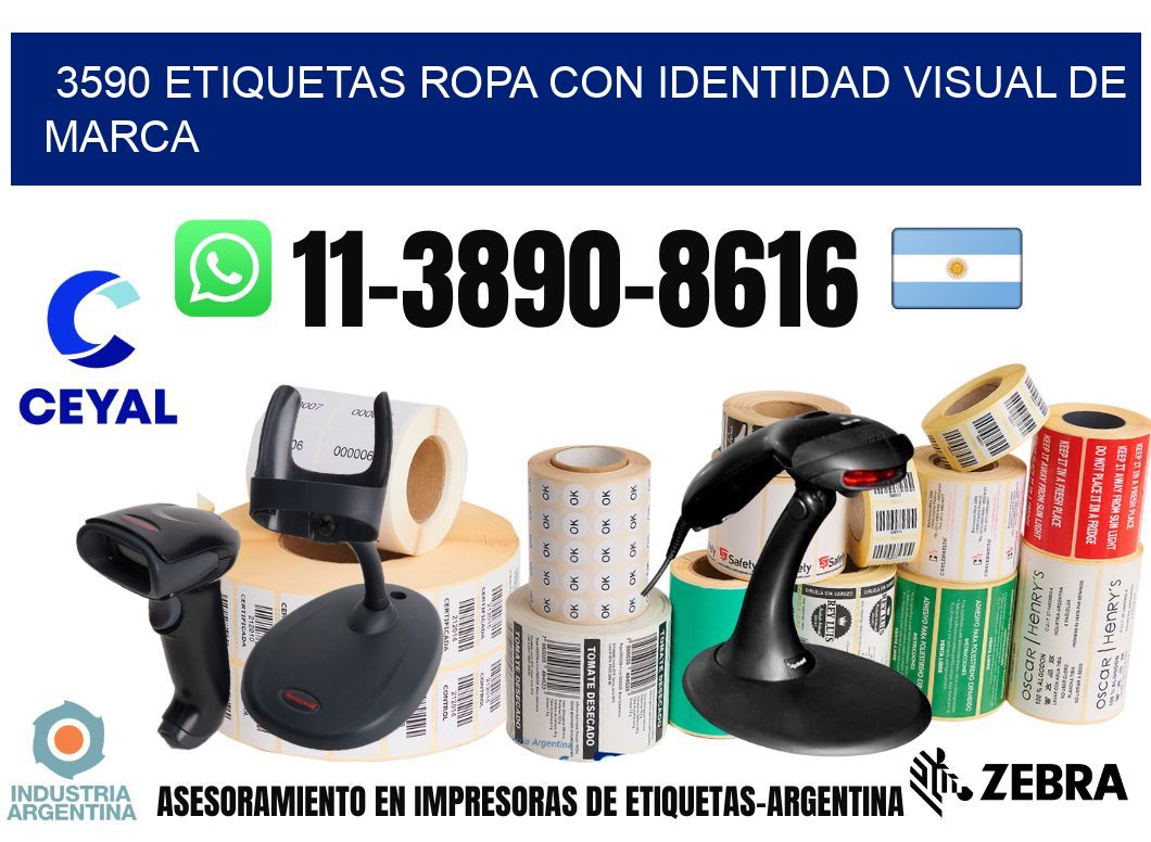 3590 Etiquetas ropa con identidad visual de marca