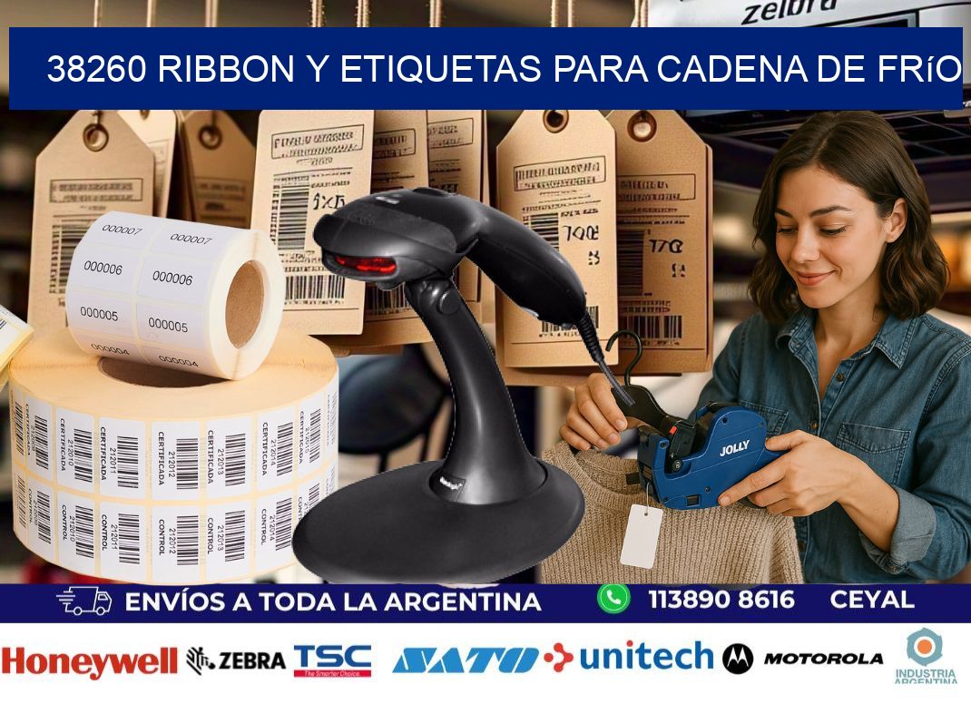 38260 ribbon y etiquetas para cadena de frío