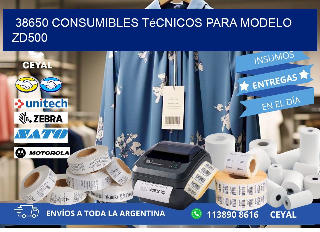 38650 consumibles técnicos para modelo zd500