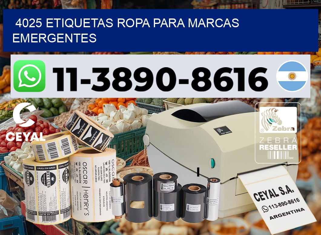 4025 Etiquetas ropa para marcas emergentes