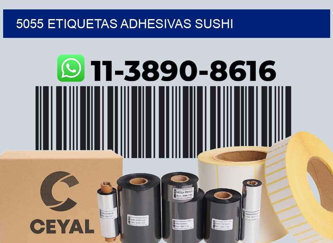 5055 etiquetas adhesivas sushi
