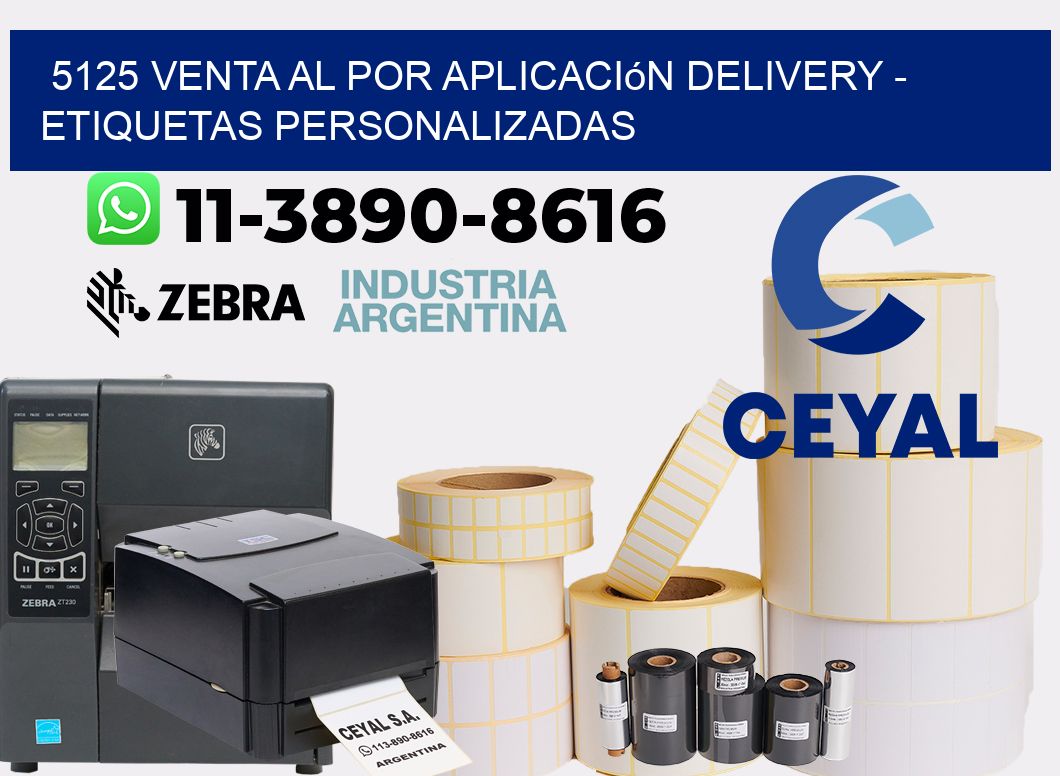 5125 Venta al Por Aplicación delivery - Etiquetas Personalizadas