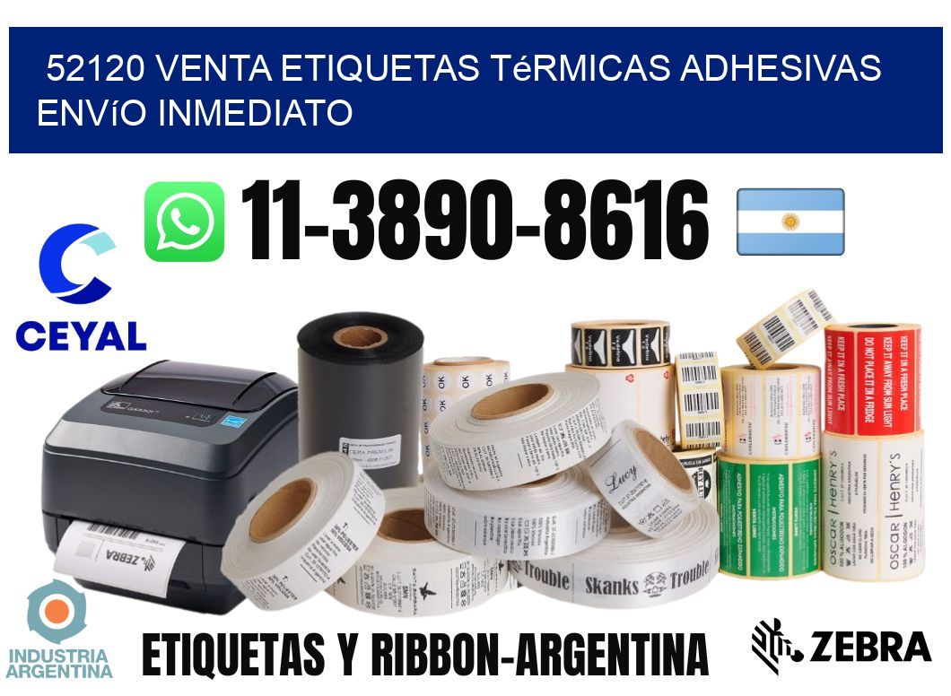 52120 venta etiquetas térmicas adhesivas envío inmediato