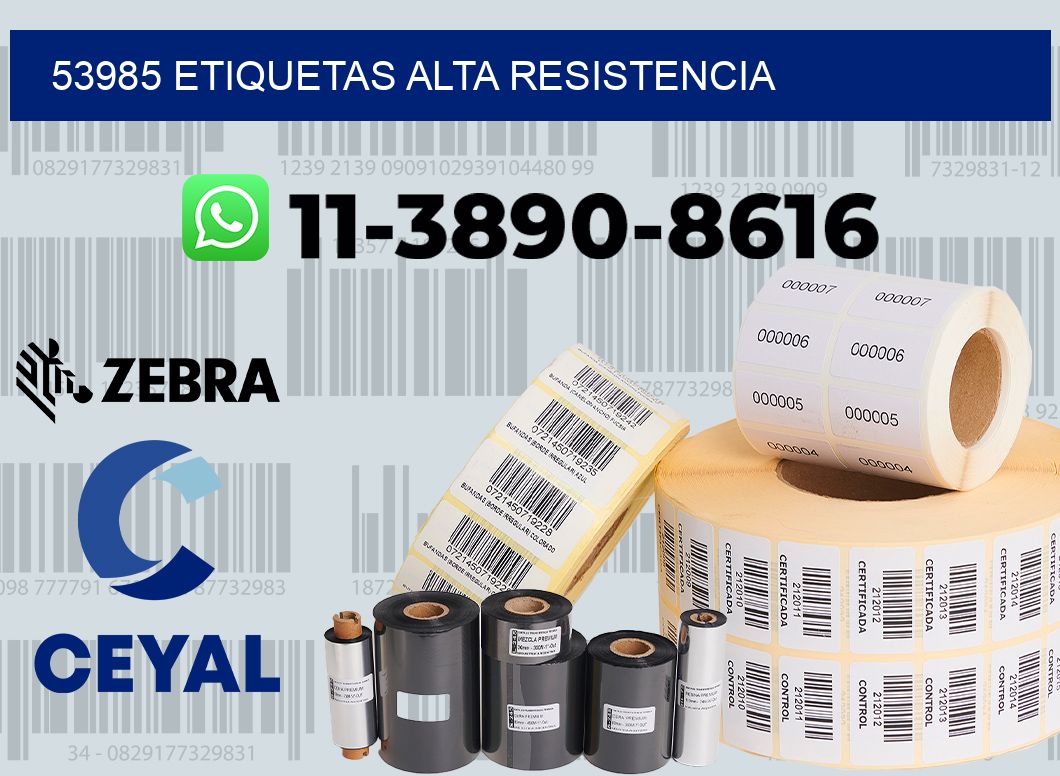53985 etiquetas alta resistencia