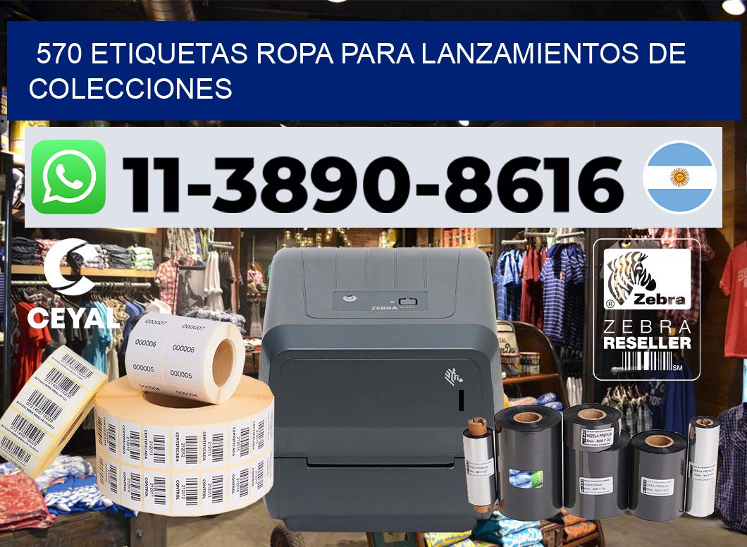 570 Etiquetas ropa para lanzamientos de colecciones