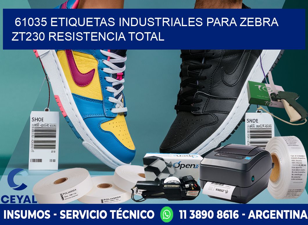 61035 etiquetas industriales para zebra zt230 resistencia total