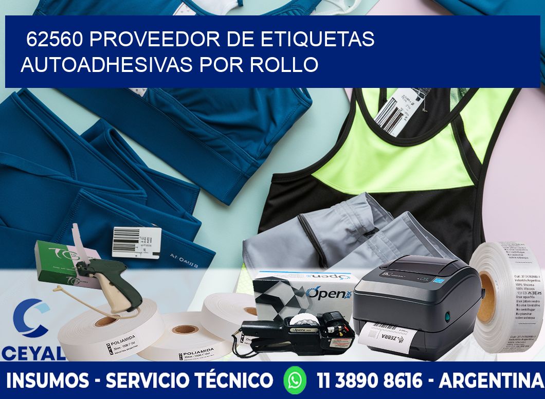 62560 proveedor de etiquetas  autoadhesivas por rollo