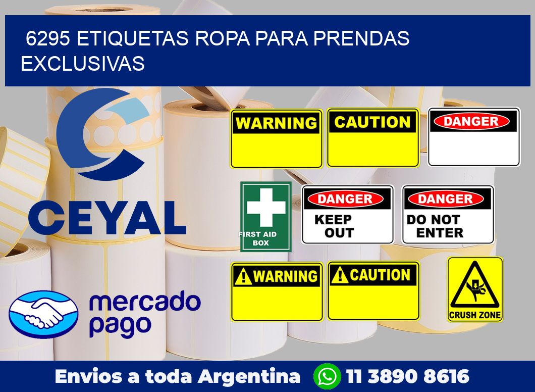 6295 Etiquetas ropa para prendas exclusivas