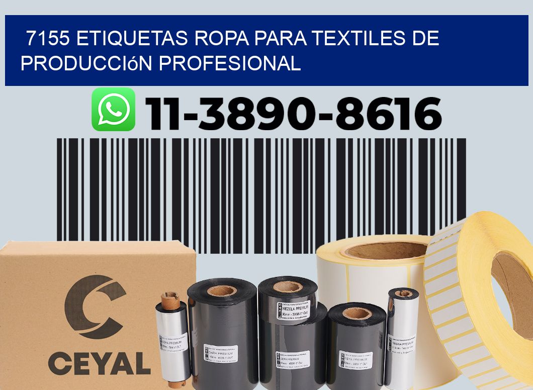7155 Etiquetas ropa para textiles de producción profesional