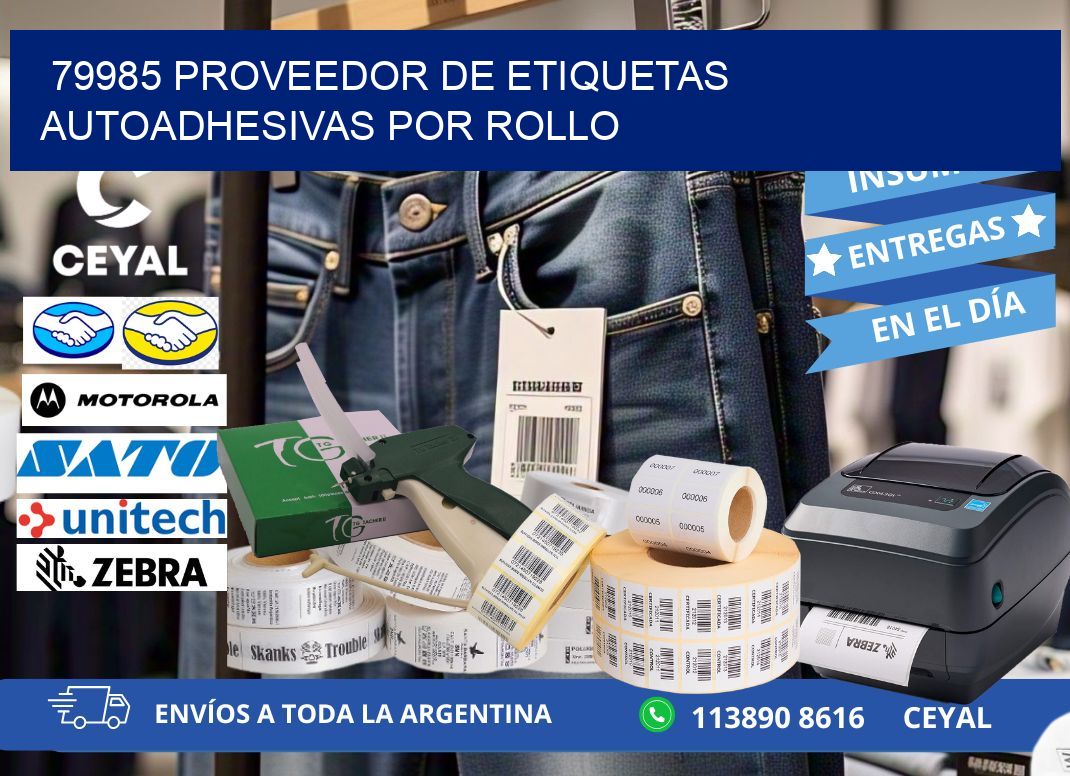 79985 proveedor de etiquetas autoadhesivas por rollo