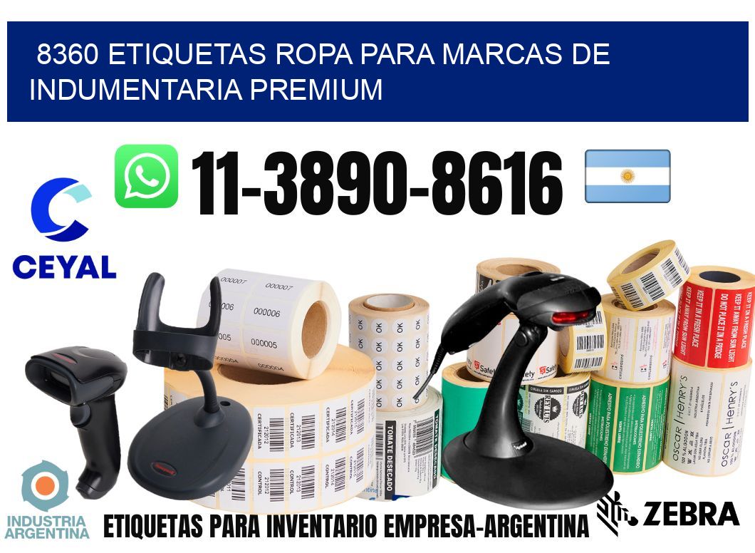 8360 Etiquetas ropa para marcas de indumentaria premium