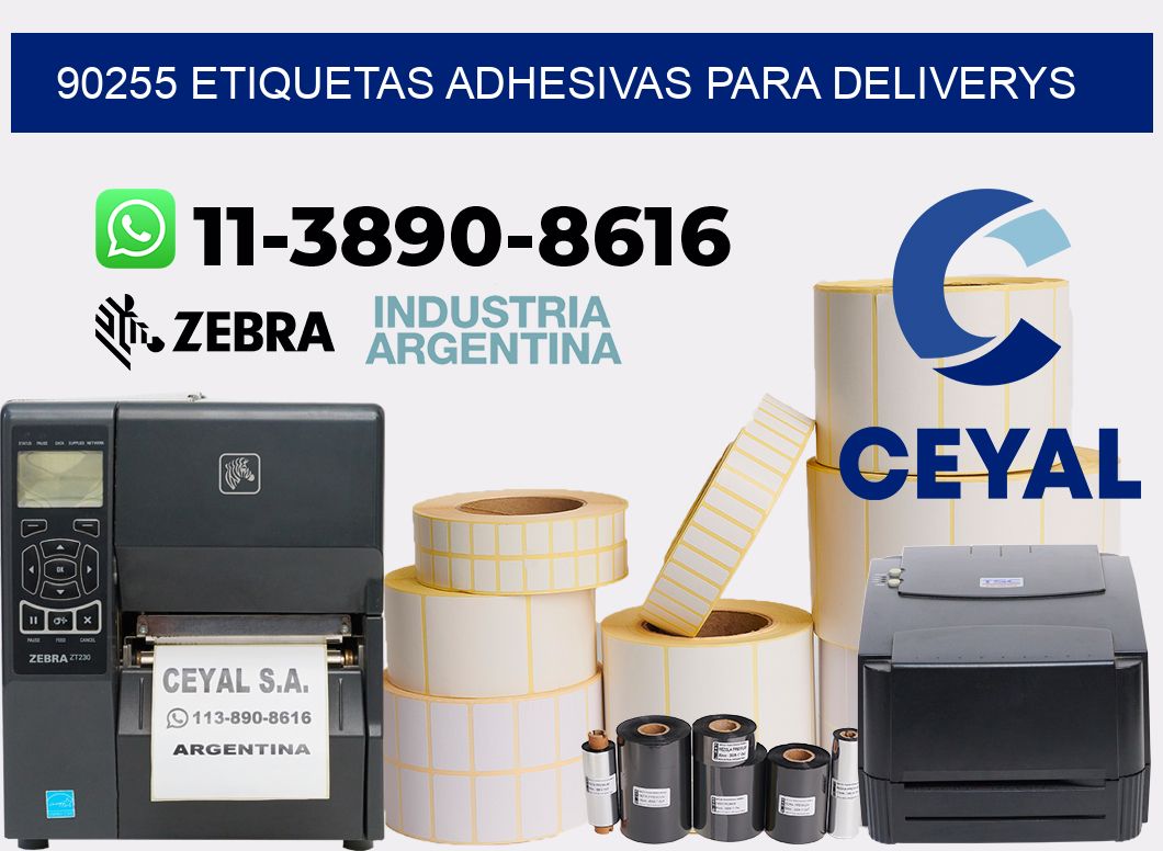 90255 etiquetas adhesivas para deliverys