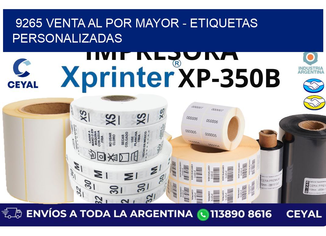 9265 Venta al Por Mayor - Etiquetas Personalizadas