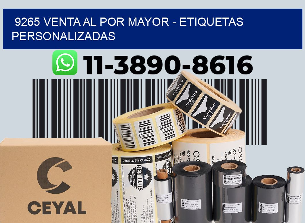 9265 Venta al Por Mayor - Etiquetas Personalizadas