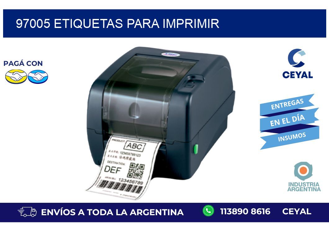 97005 etiquetas para imprimir