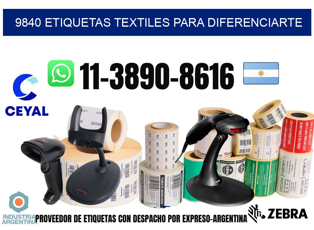 9840 Etiquetas textiles para diferenciarte
