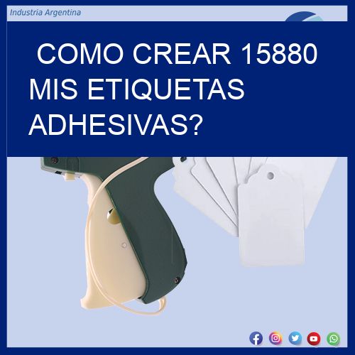 como crear 15880 mis etiquetas adhesivas?