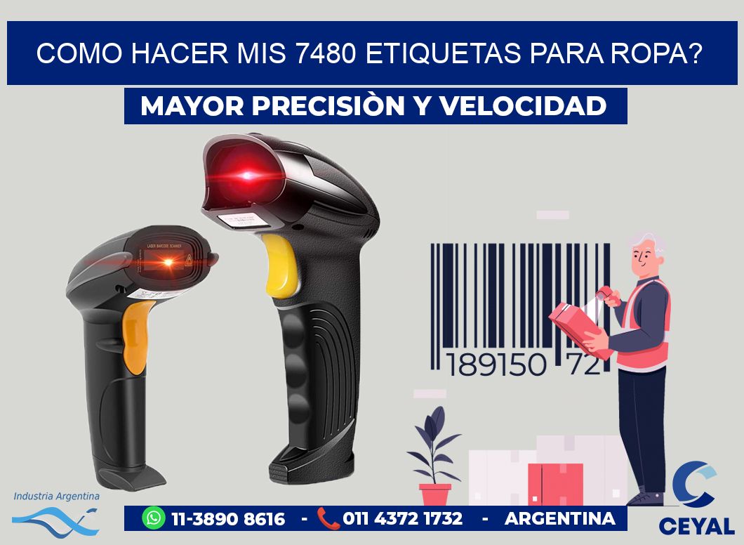 como hacer mis 7480 etiquetas para ropa?