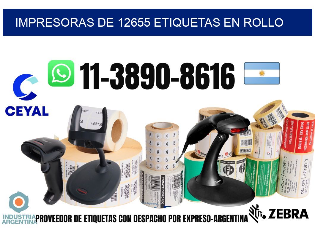 impresoras de 12655 etiquetas en rollo