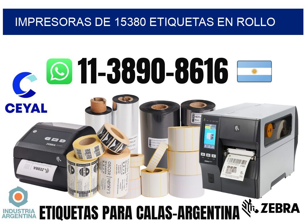 impresoras de 15380 etiquetas en rollo