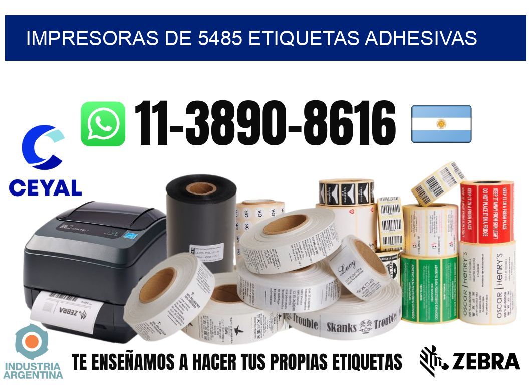impresoras de 5485 etiquetas adhesivas