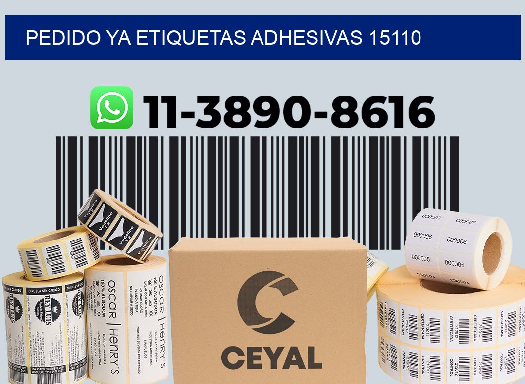 pedido ya etiquetas adhesivas 15110