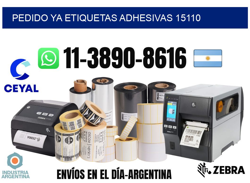 pedido ya etiquetas adhesivas 15110