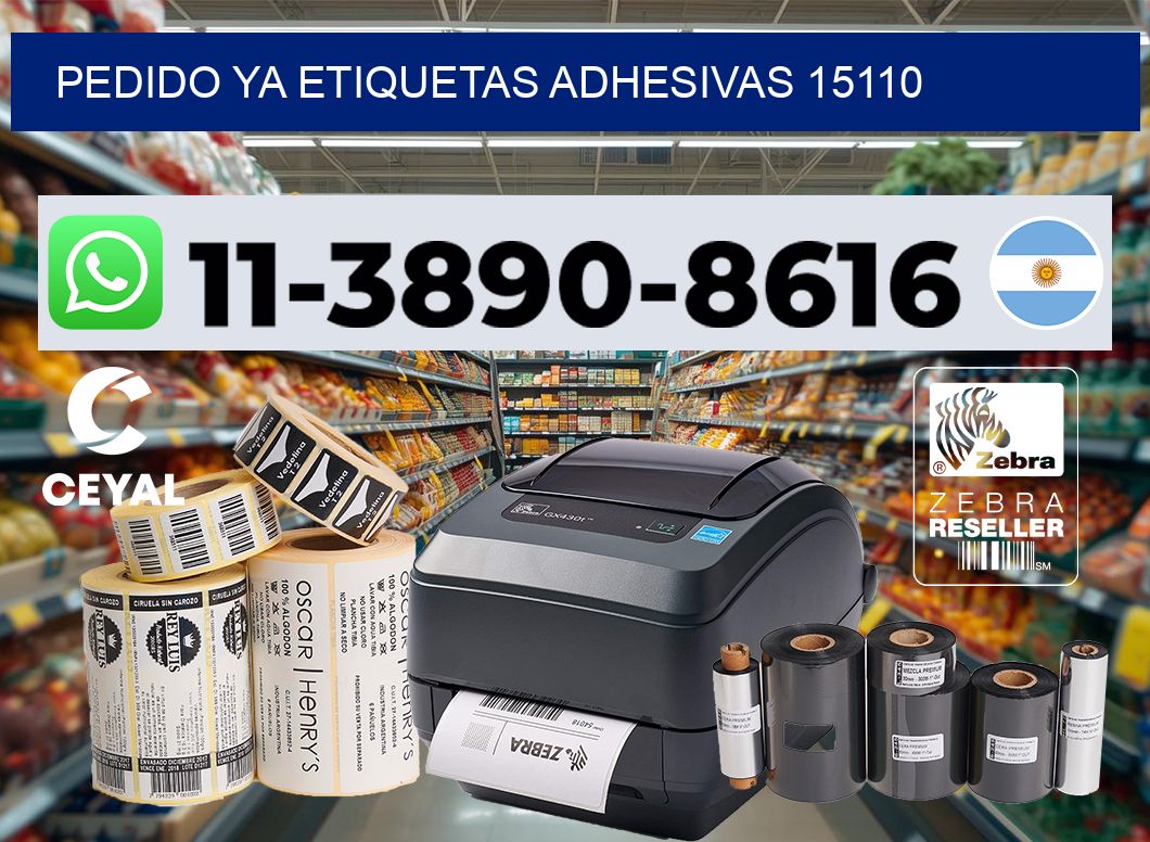 pedido ya etiquetas adhesivas 15110