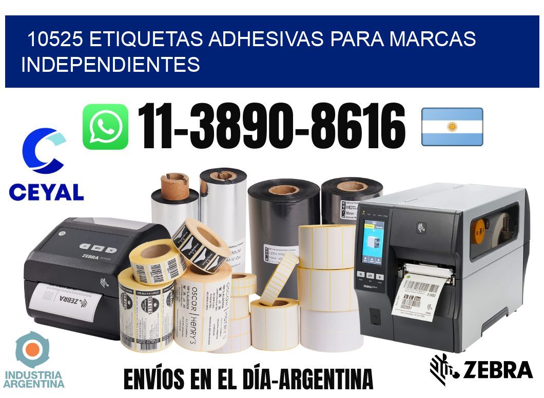 10525 Etiquetas adhesivas para marcas independientes