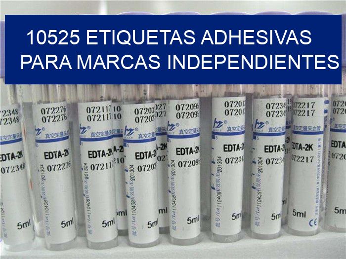 10525 Etiquetas adhesivas para marcas independientes