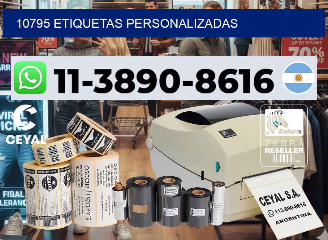 10795 etiquetas personalizadas
