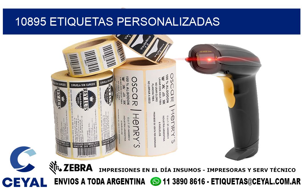 10895 etiquetas personalizadas