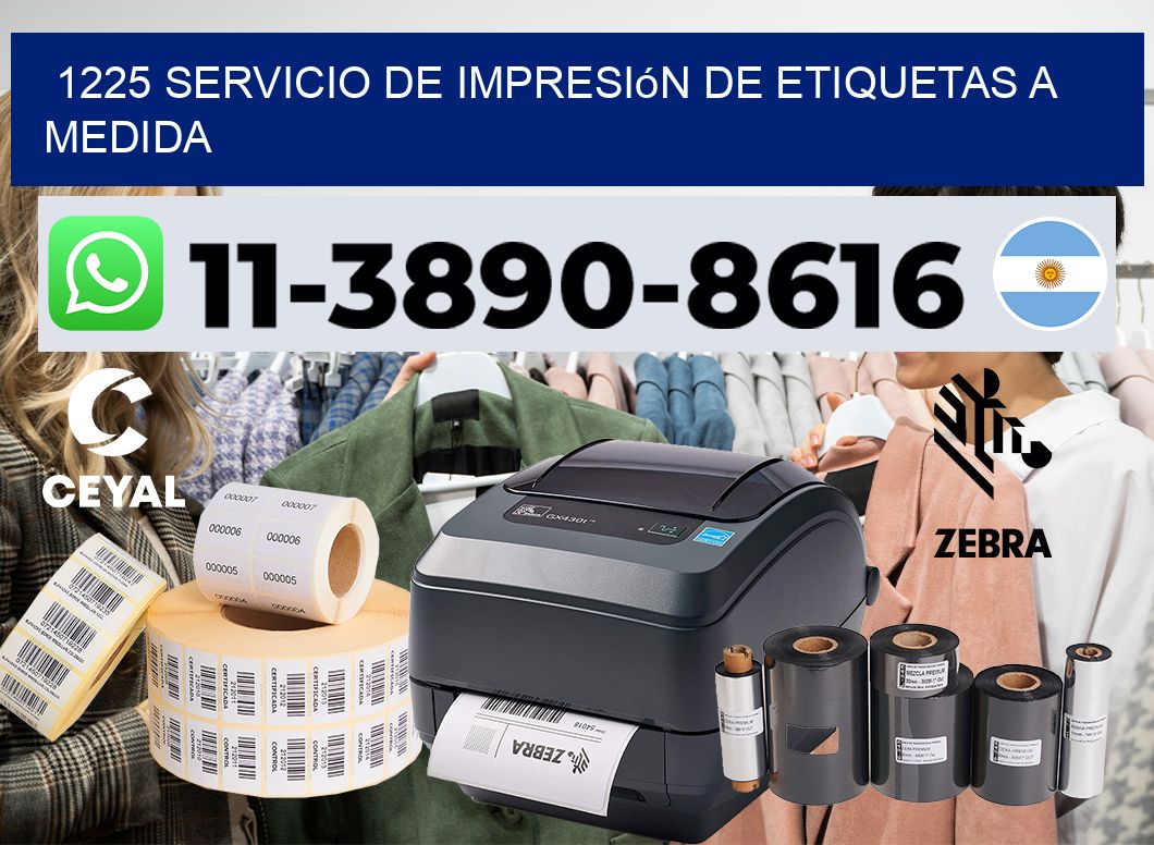1225 Servicio de impresión de etiquetas a medida