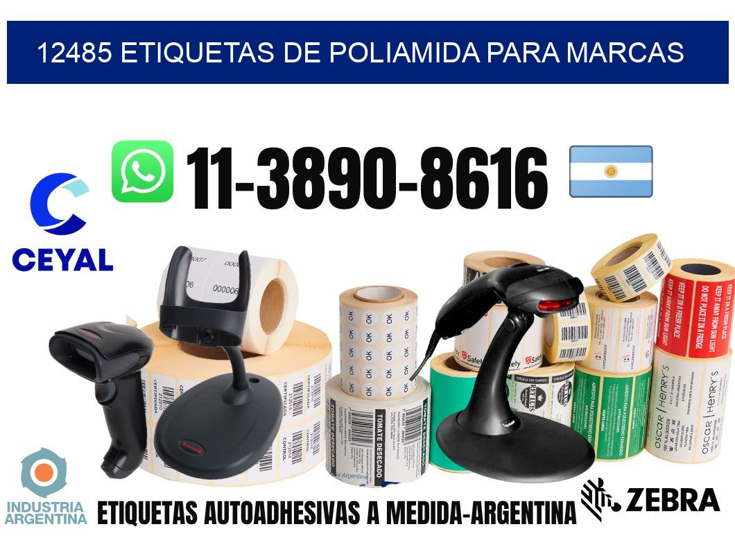 12485 Etiquetas de poliamida para marcas