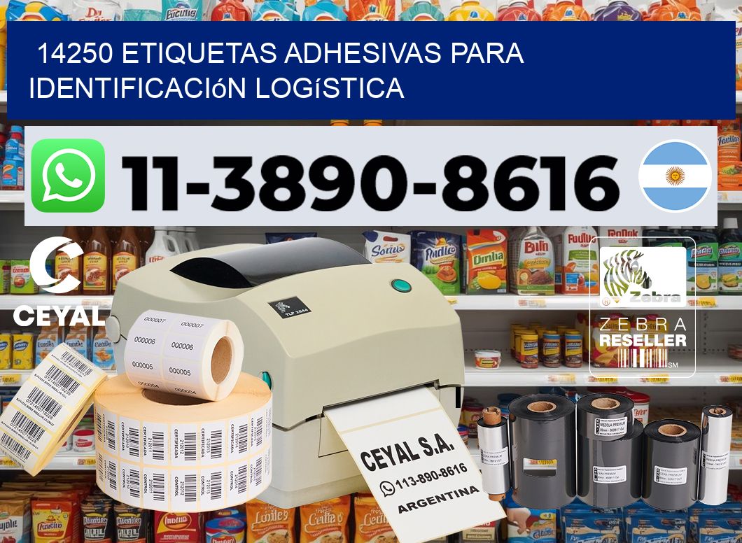 14250 Etiquetas adhesivas para identificación logística