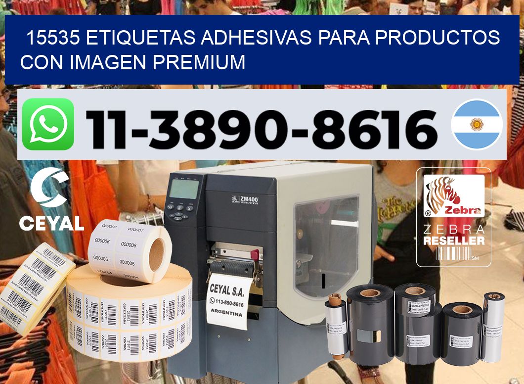15535 Etiquetas adhesivas para productos con imagen premium