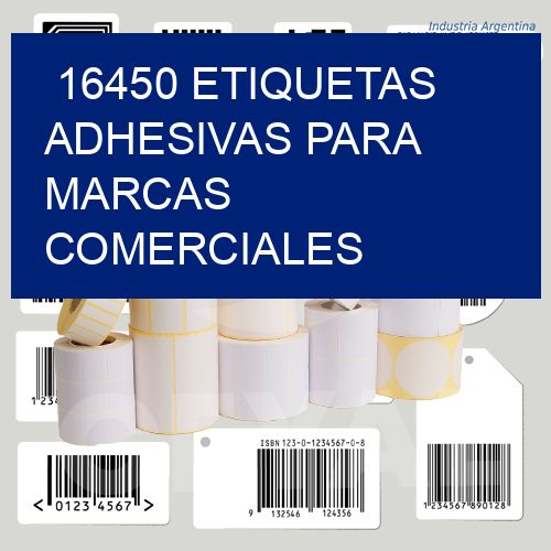 16450 Etiquetas adhesivas para marcas comerciales