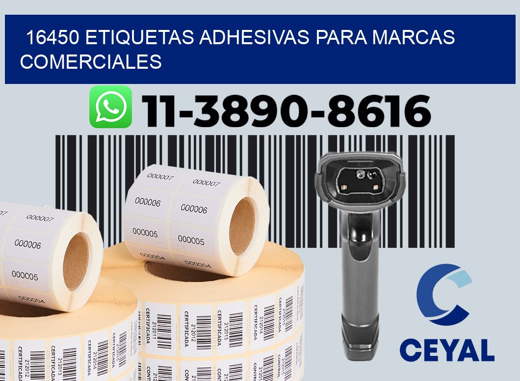 16450 Etiquetas adhesivas para marcas comerciales