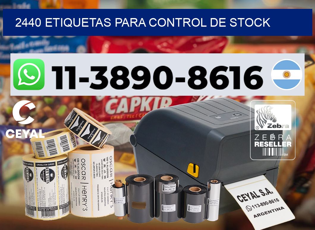2440 Etiquetas para control de stock