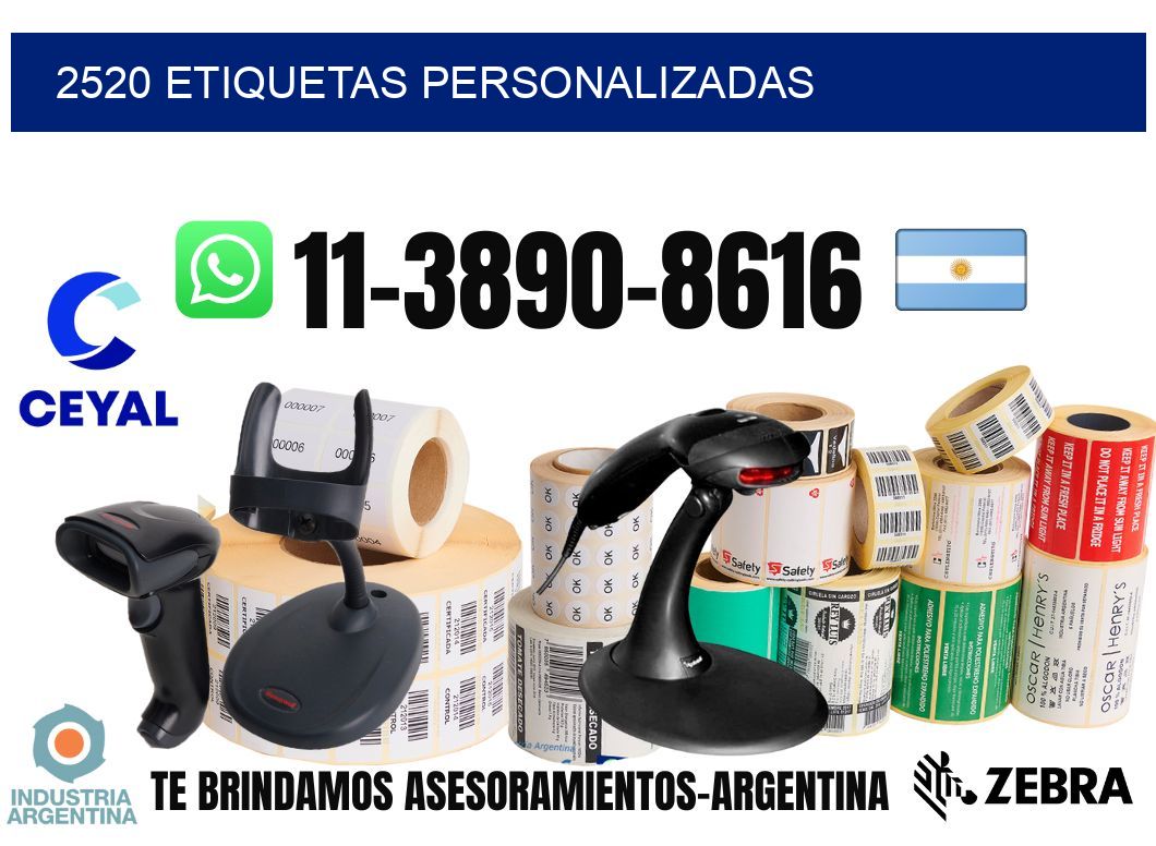 2520 etiquetas personalizadas