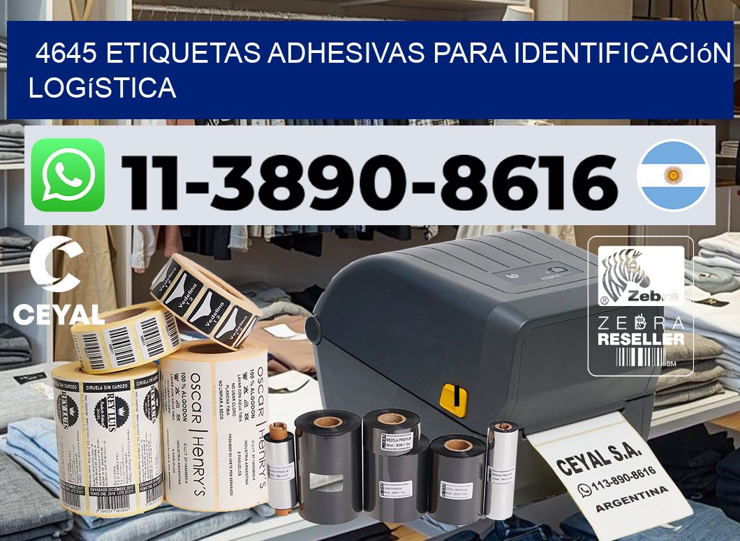 4645 Etiquetas adhesivas para identificación logística