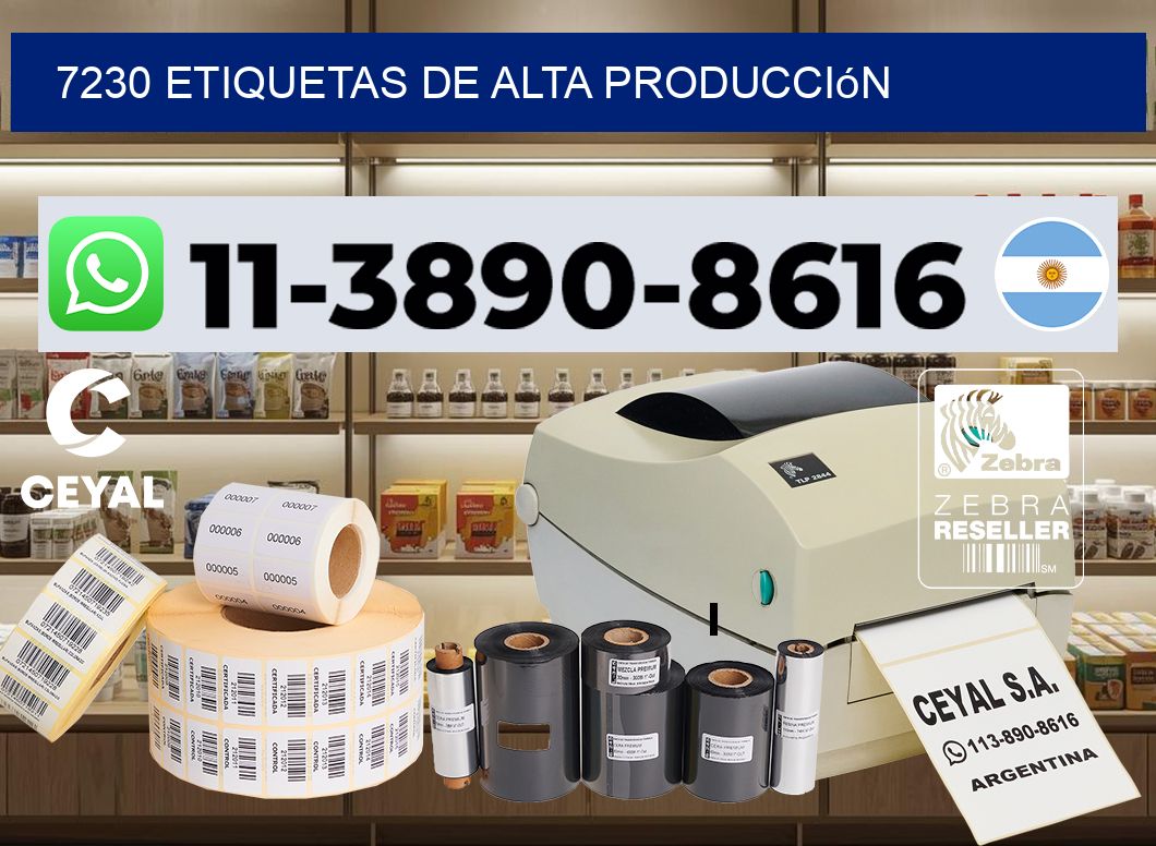7230 Etiquetas de alta producción