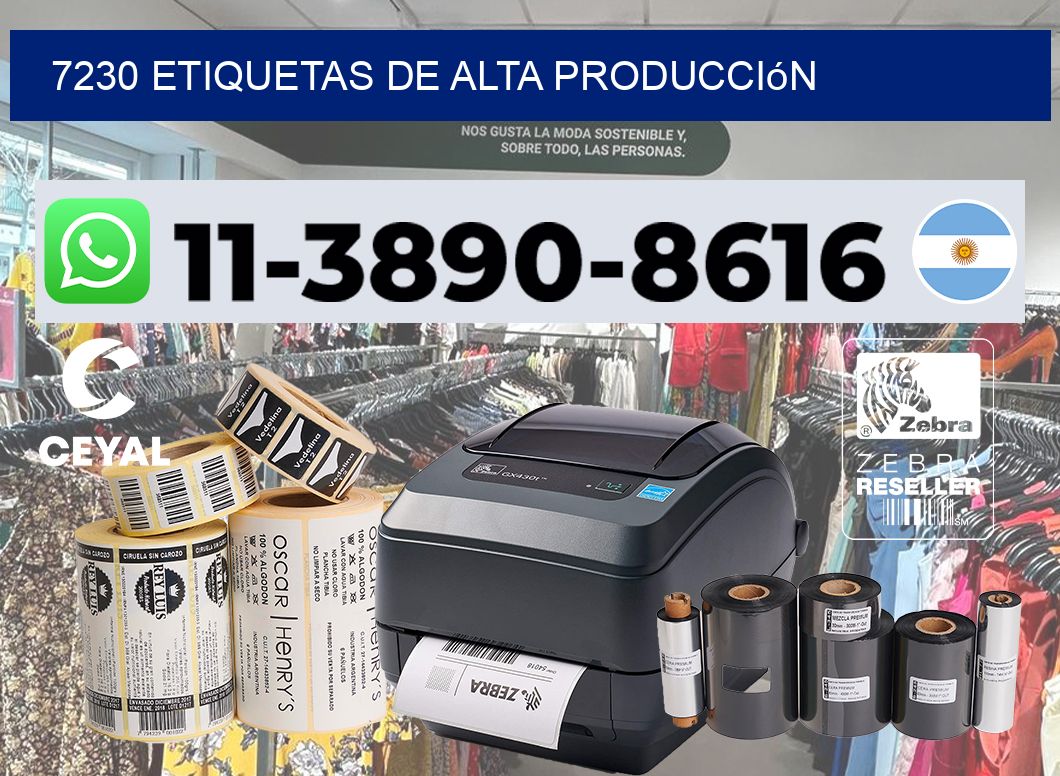 7230 Etiquetas de alta producción