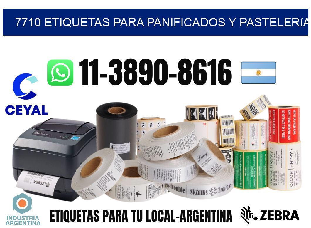 7710 Etiquetas para panificados y pastelería